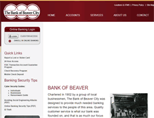 Tablet Screenshot of bankofbeaver.com